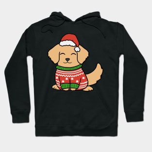 Christmas Sweater Golden Retriever Hoodie